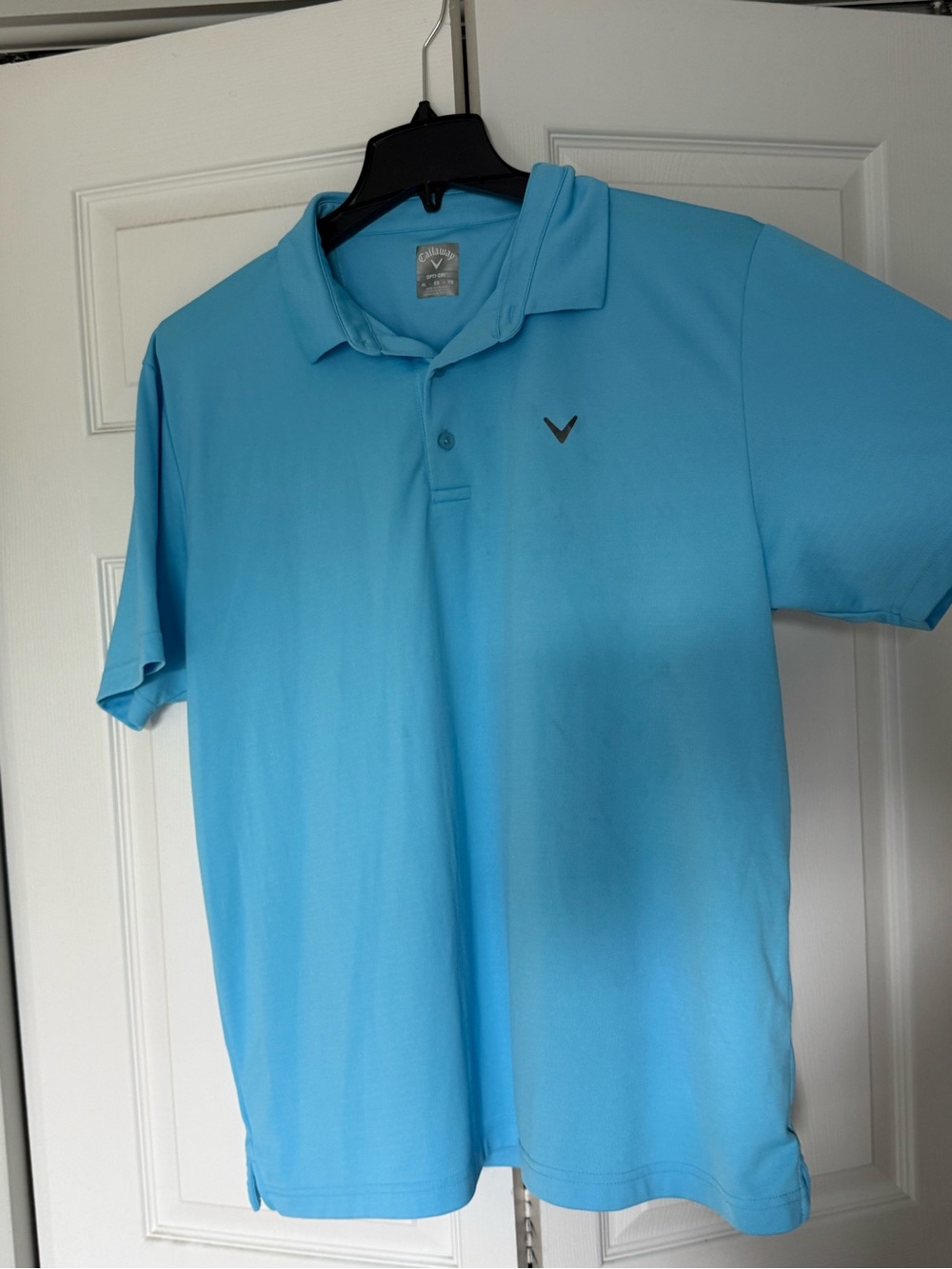 Callaway Men’s Aqua Blue Polo Shirt
